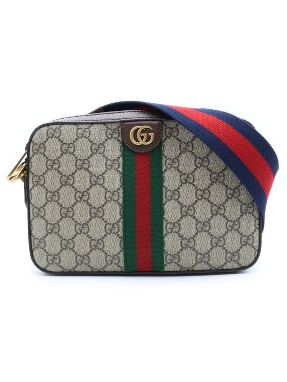 Gucci Ophidia GG Supreme 2-Way Shoulder Bag Beige